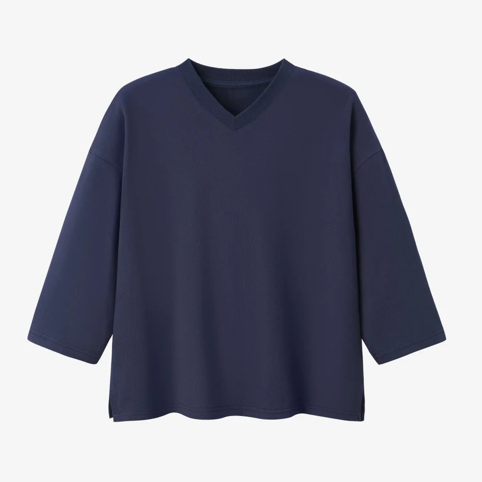 Asera Oversize T-Shirt Dress Set | Cotton Blend, Casual Women's Outfit 11