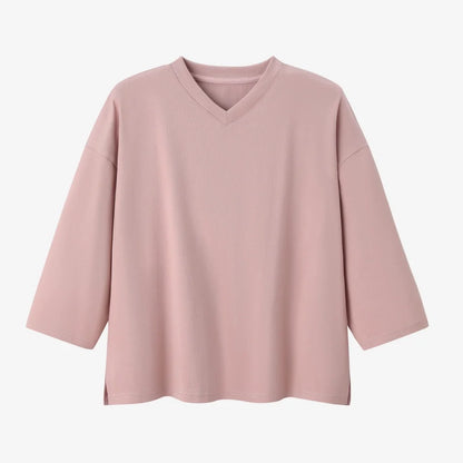 Asera Oversize T-Shirt Dress Set | Cotton Blend, Casual Women's Outfit 14