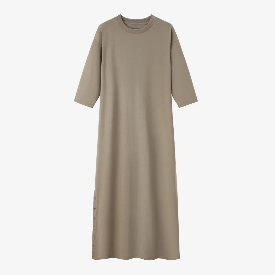 Asera Oversize T-Shirt Dress Set | Cotton Blend, Casual Women's Outfit 9