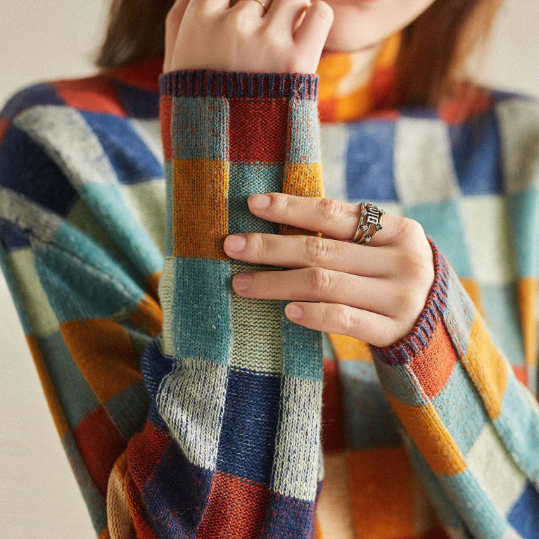 Ava Turtleneck Sweater | Colorful Wool Blend for Women 6