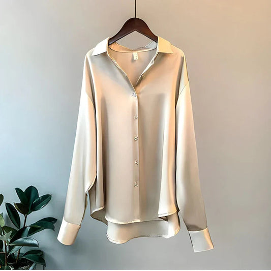 Ava Women's Blouse | Silk, Long Sleeve, Comfortable Fit 0