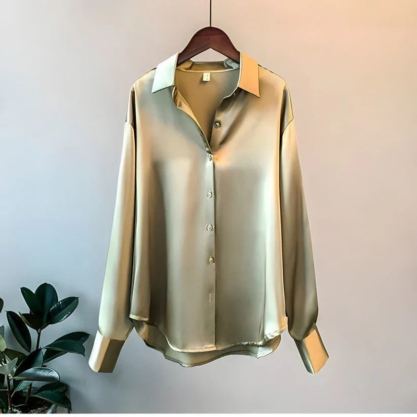 Ava Women's Blouse | Silk, Long Sleeve, Comfortable Fit 1