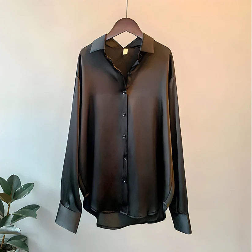 Ava Women's Blouse | Silk, Long Sleeve, Comfortable Fit 2