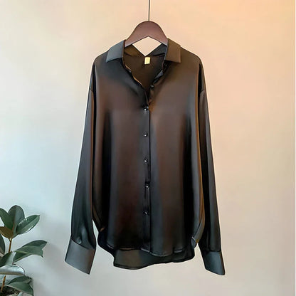 Ava Women's Blouse | Silk, Long Sleeve, Comfortable Fit 2