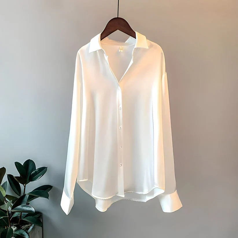 Ava Women's Blouse | Silk, Long Sleeve, Comfortable Fit 3