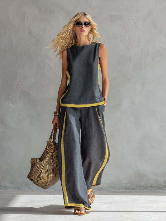 Celia Linen Set | Lightweight Cotton-Linen Blend for Women 0
