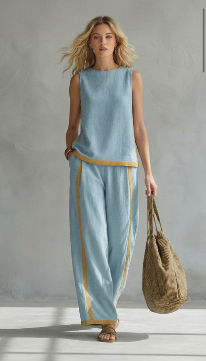 Celia Linen Set | Lightweight Cotton-Linen Blend for Women 4