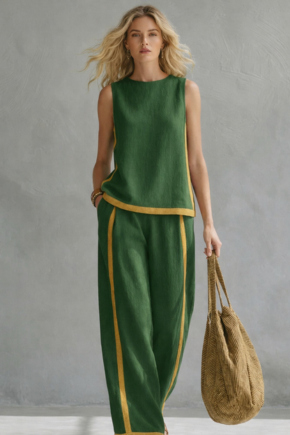 Celia Linen Set | Lightweight Cotton-Linen Blend for Women 5