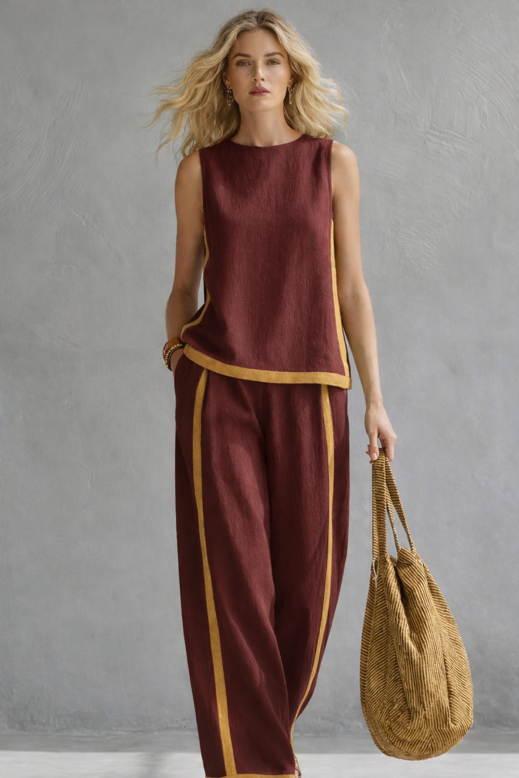 Celia Linen Set | Lightweight Cotton-Linen Blend for Women 6
