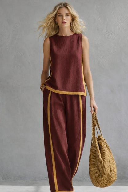 Celia Linen Set | Lightweight Cotton-Linen Blend for Women 6