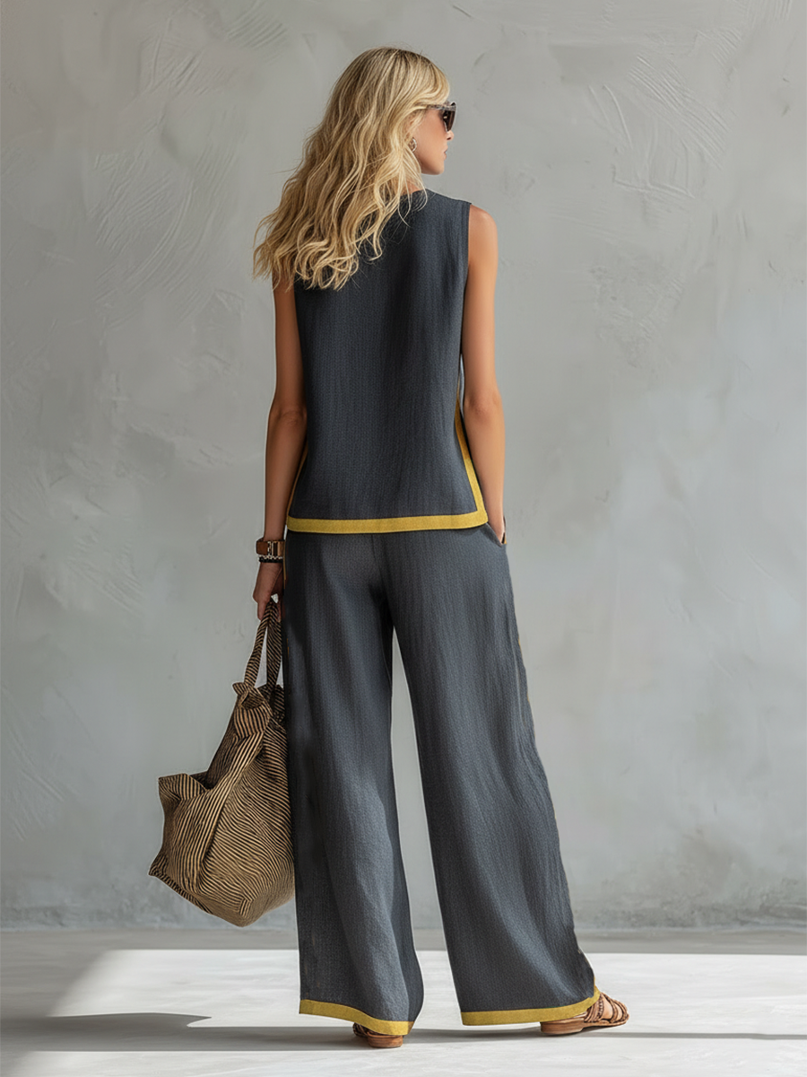 Celia Linen Set | Lightweight Cotton-Linen Blend for Women 8