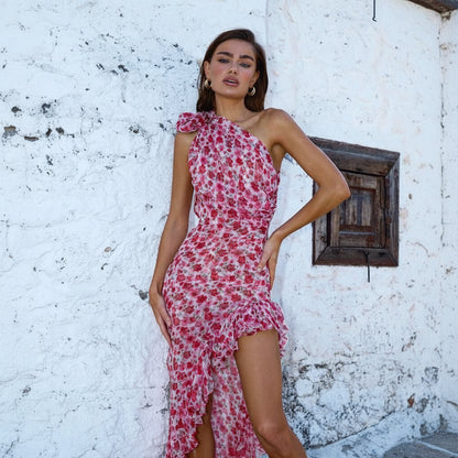 Celia Midi Dress | Floral Print, Ruffle, Bodycon Fit for Summer 4