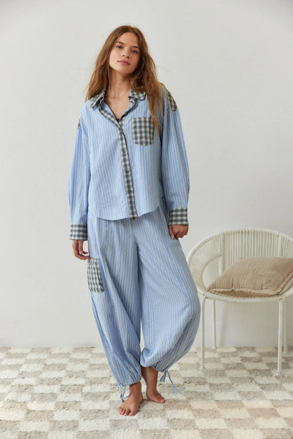 Cora Pajama Set | Soft Stretchy Cotton Blend, Relaxed Fit for Women 3