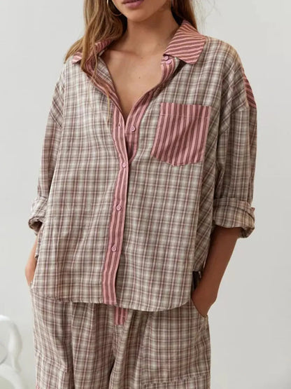 Cora Pajama Set | Soft Stretchy Cotton Blend, Relaxed Fit for Women 4
