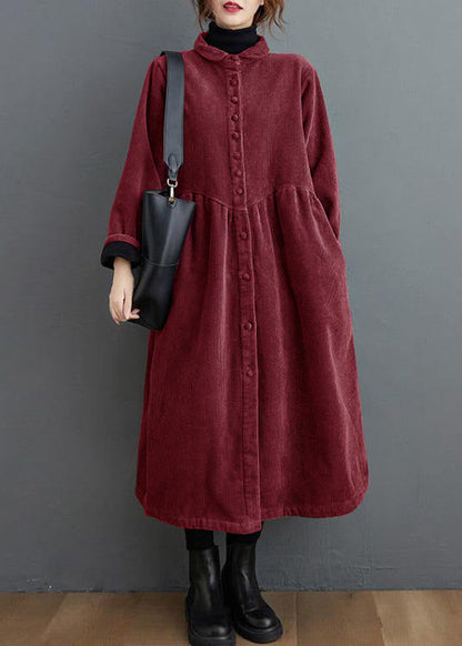 Fiora Women's Coat | Thick Corduroy, Cinched Fit for Winter 13
