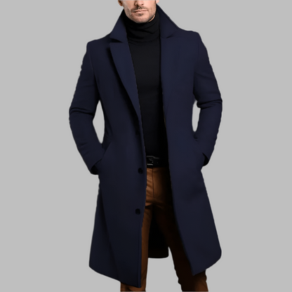 Maverick Men's Coat | Wool-Polyester Blend, Thermal Comfort 1