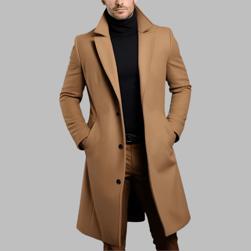 Maverick Men's Coat | Wool-Polyester Blend, Thermal Comfort 3
