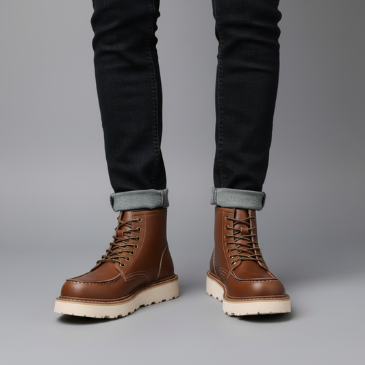Men's Lace-Up Ankle Boots | Stylish Footwear for Everyday Wear