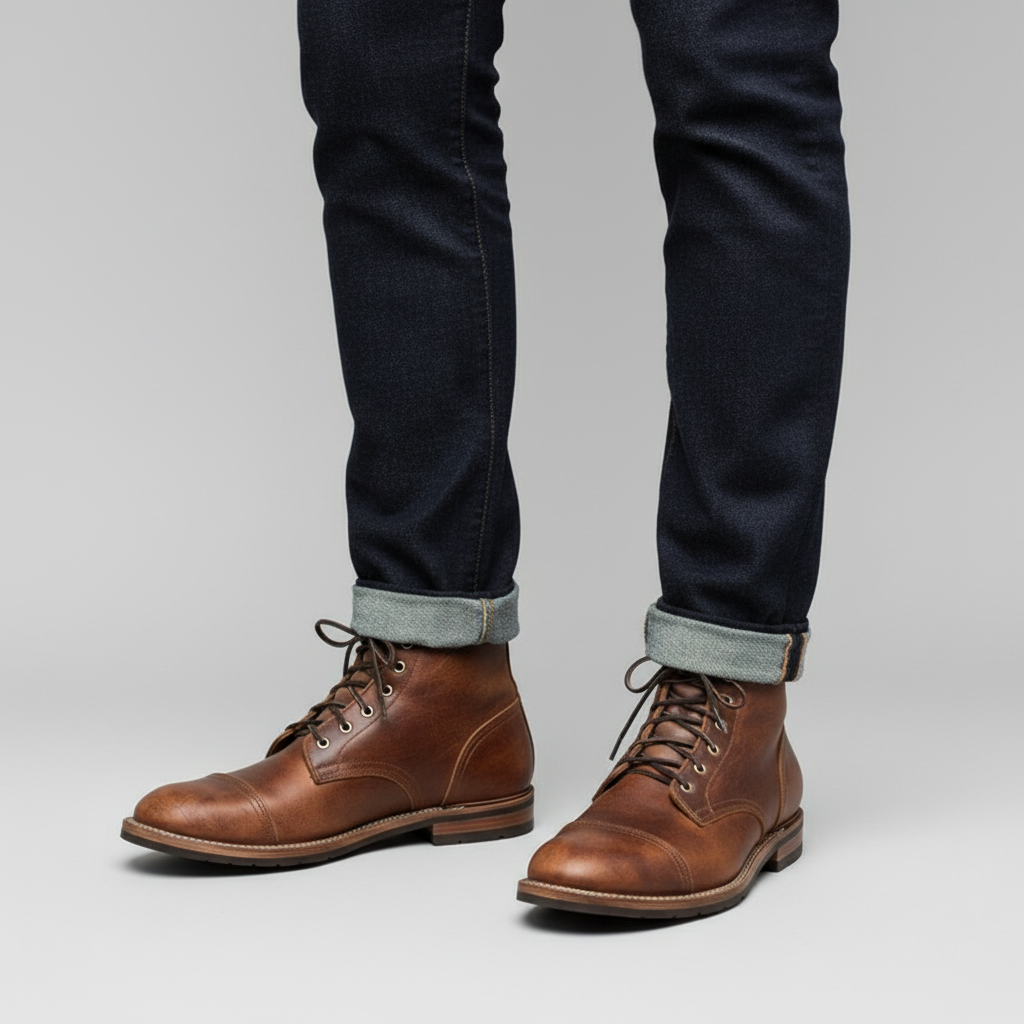 Men's Lace-Up Work Boots | Durable Ankle Design for Comfort