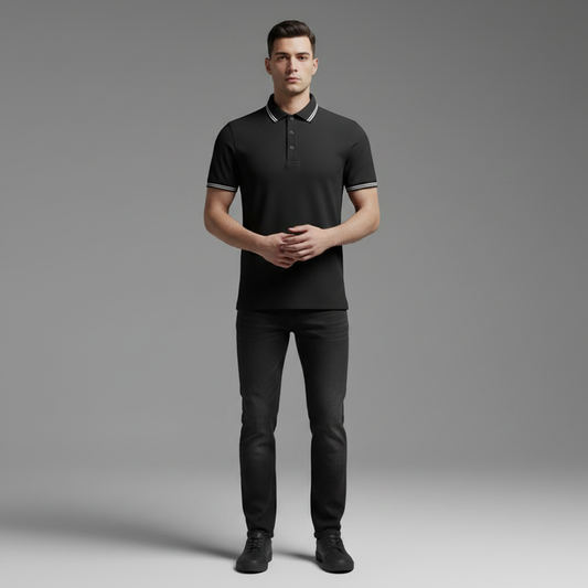 Men's Slim Fit Short Sleeve Polo Shirt | Casual Wear