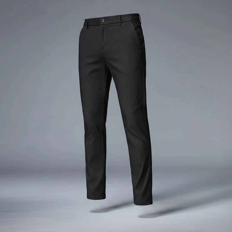 Saul | Men's Slim Fit Trousers in Stretch Fabric
