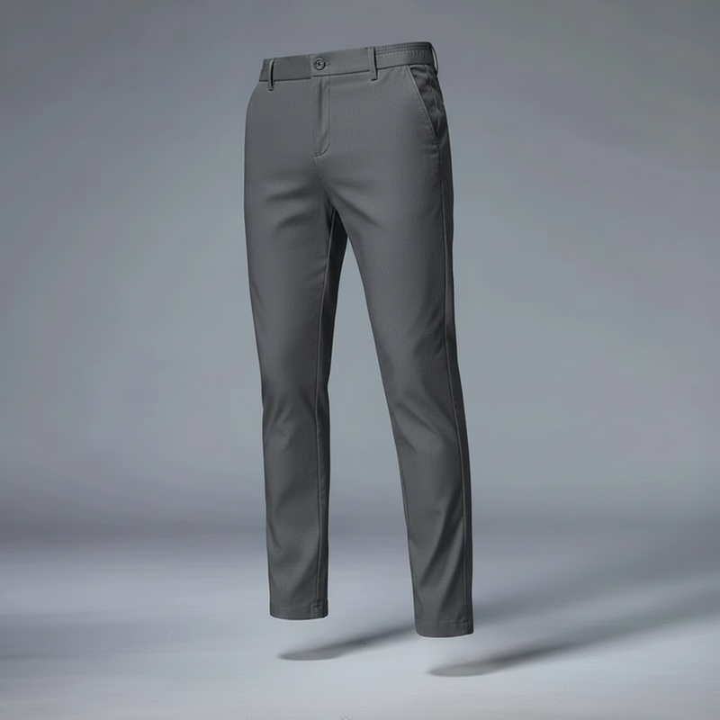 Saul | Men's Slim Fit Trousers in Stretch Fabric
