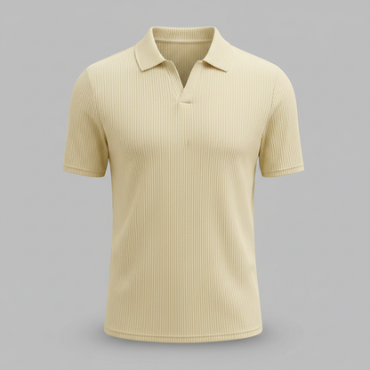 Men's Waffle Polo Shirt | Casual Polo Shirts for Summer