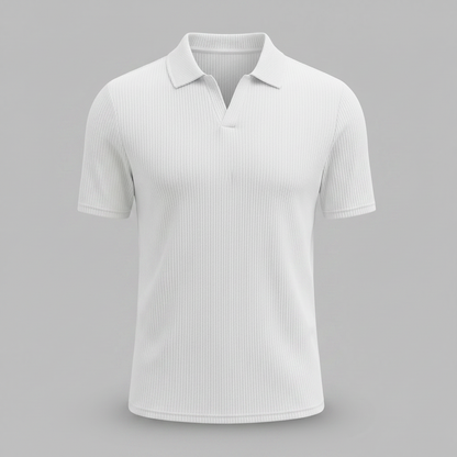 Men's Waffle Polo Shirt | Casual Polo Shirts for Summer