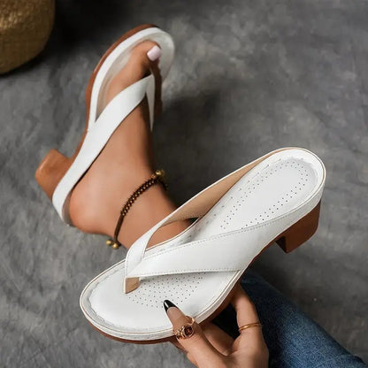 Seren Women’s Orthopedic Sandals | Vegan Leather, Supportive Block Heel 6