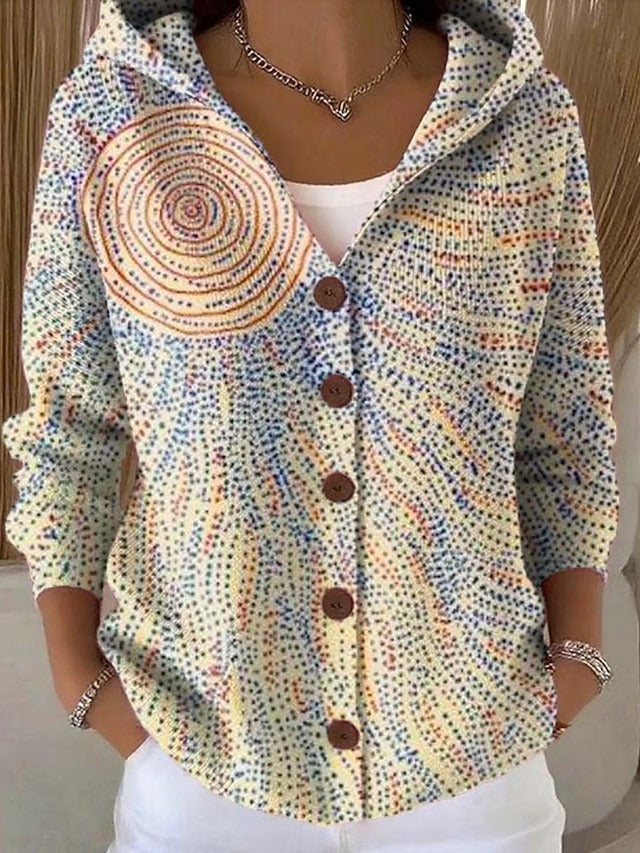 Lightweight women's hooded vest featuring a stylish patchwork design, perfect for layering in transitional weather. 6