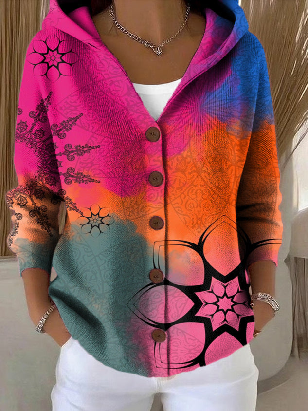 Lightweight women's hooded vest featuring a stylish patchwork design, perfect for layering in transitional weather. 7
