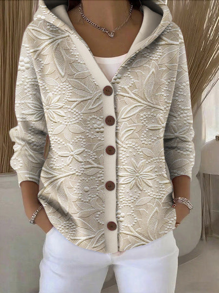 Lightweight women's hooded vest featuring a stylish patchwork design, perfect for layering in transitional weather. 9