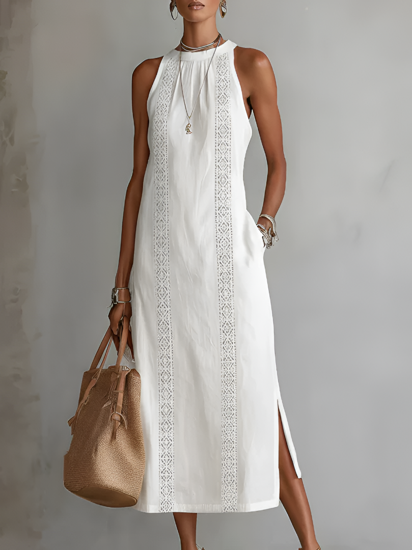 Vela Sleeveless Midi Dress | Lightweight, Elegant Silhouette 0
