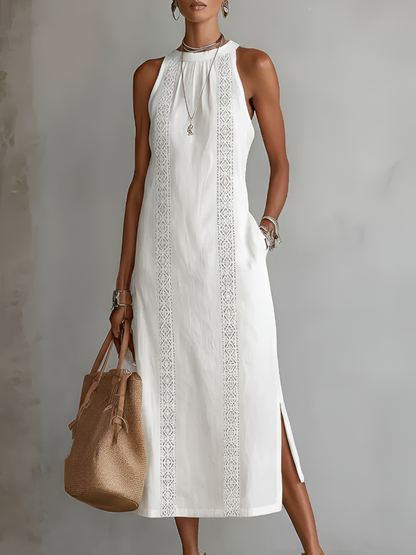 Vela Sleeveless Midi Dress | Lightweight, Elegant Silhouette 0