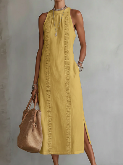 Vela Sleeveless Midi Dress | Lightweight, Elegant Silhouette 3