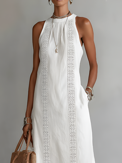Vela Sleeveless Midi Dress | Lightweight, Elegant Silhouette 8