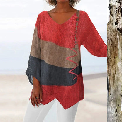 Vela Summer Top | Lightweight, V-Neck, Loose Fit 0