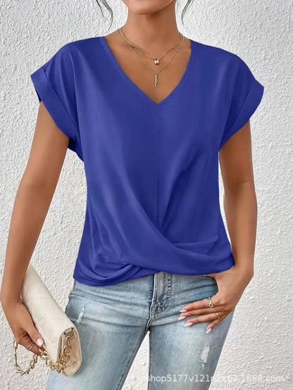 Vela Women's T Shirt featuring a lightweight stretch fabric and stylish V-neck design, perfect for casual wear and comfortable fit. 11